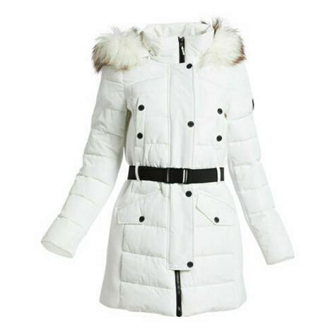 michael kors winterjacke weiss|michael kors winter jacket women.